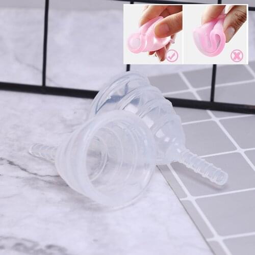 1Pc Medical Grade Silicone Menstrual Cup Feminine Hygiene Reusable Women Health Period Cup Menstrual Lady Cup