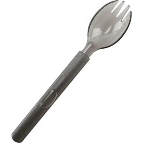 100pcs Plastic Disposable Spoons Long Handle Black Fork Spork For Barbecue Party Picnic Kitchenware