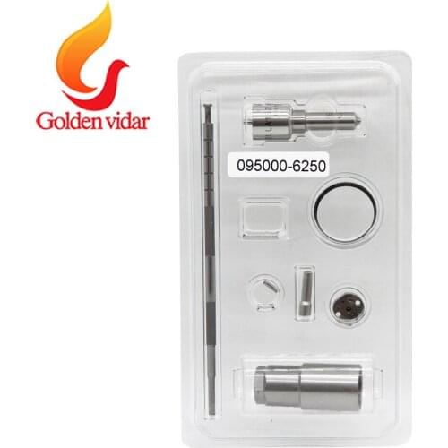 2pcs/lot Common Rail Diesel fuel repair kit 095000-6250, for DEN injector, nozzle DLLA152P947, for fuel injection spare parts