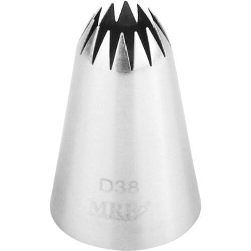 30pcs/lot)Free Shipping FDA High Quality Stainless Steel Cake Decorating Franch Closed Star Nozzle #D38