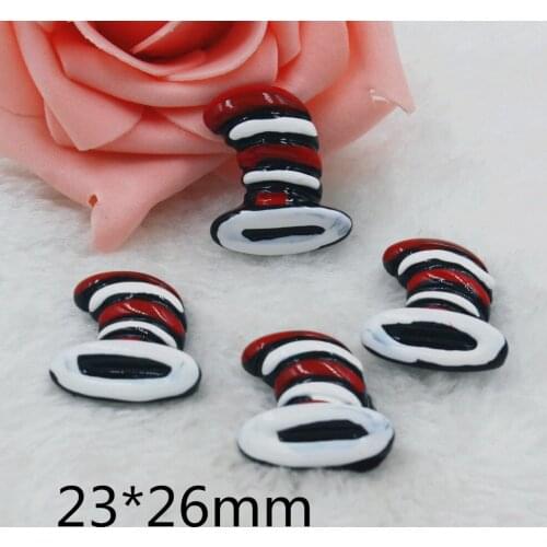 30pcs/lot flat back resin hat for Halloween resin DIY resin cabochons accessories 28*16MM