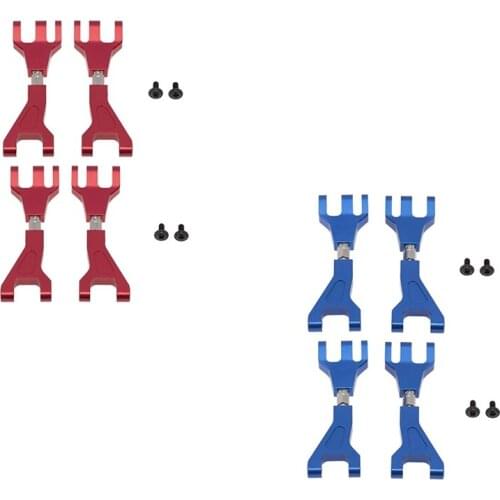 4Pcs Aluminum Front & Rear Upper Suspension Arms for 1/10 Redcat Blackout XTE SC XBE (Pro) Upgrade Parts Accessories