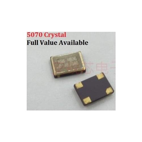 5pcs 5070 4PIN Active Crystal Oscillator 4/6/8/10/12/16.384/20/24/25/30/40/50/80/125/32.768/11.0592/4.9152/22.1184/MHZ/M 5X7MM