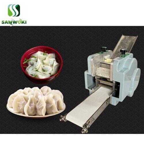 Automatic samosa pastry sheet machine square wonton skin forming machine round dumpling wrapper machine Jiaozi Skin Machine