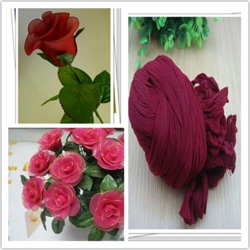 Free shipping 47 colors mix shipping or only one color ship mesh flowers,nylon stocking material/ronde flower for DIY flower