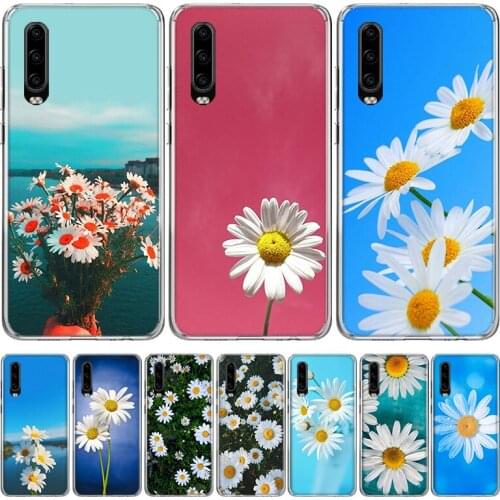 Daisies Background Phone Case for Huawei P40 P30 P20 Mate 30 20 10 Pro P10 Lite P Smart Z + 2019 Gift Coque Cover Capa