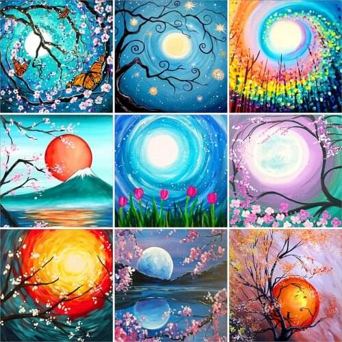 EverShine Diamond Embroidery Landscape Cross Stitch DIY 5D Diamond Painting Full Square Rhinestones Art Home Decoration