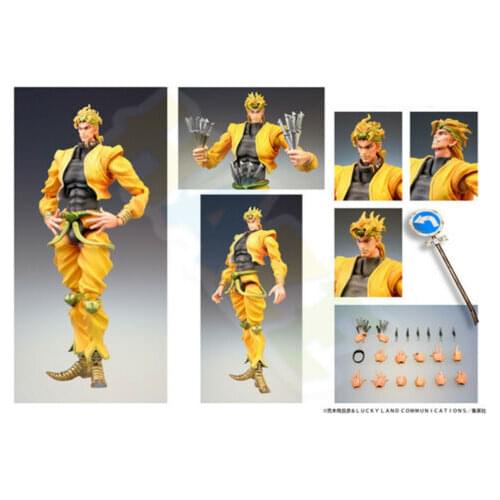 Anime JoJos Bizarre Adventure Stardust Crusaders Dio PVC Figure Model Toy 17cm New