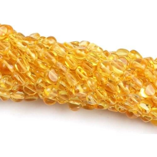 Oval Shape Stone Natural Citrines Loose Beads 5*8mm For Jewelry Making DIY Bracelet Necklace Accessories