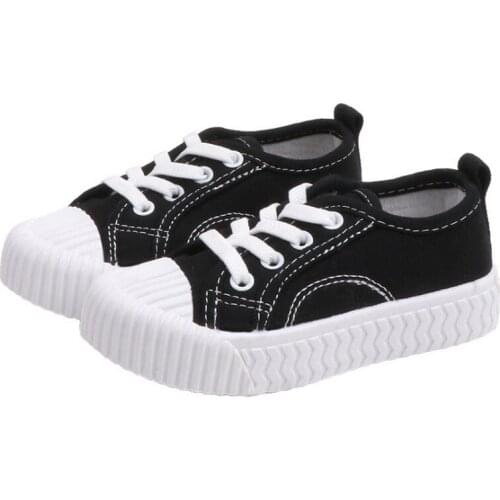 New Children Canvas Shoes Girls Sneakers Spring Autumn Fashion Kids Shoes Boys Casual Shoes Student Breathable Trainers 21-38