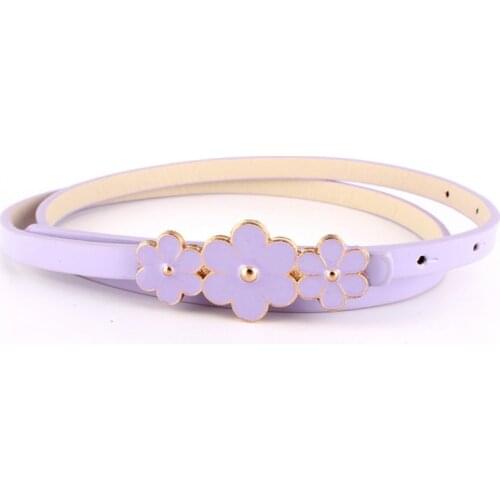 Light Purple Thin Belt For Women Elastic Belt Female PU Leather Fashionable Joker Belts for Women Ceinture femme