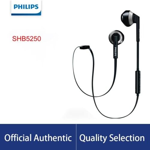 Philips SHB5250 Bluetooth 4.1 Hanging Neck In-ear Volume Control Sports Adaptive Noise Reduction Official Test Wireless Headset