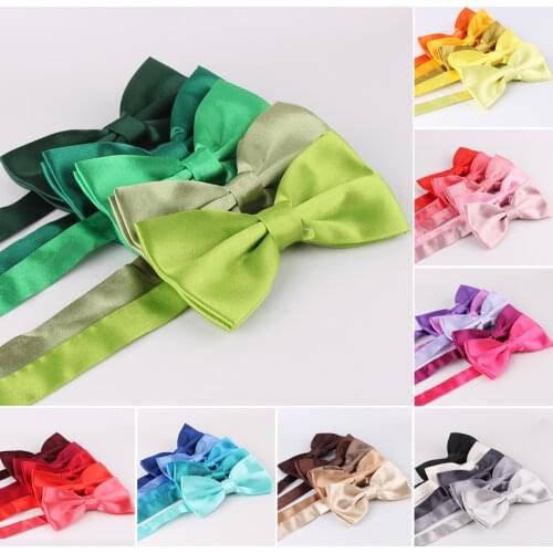Newest Classic Solid color Bowtie for man 36colors Neckwear Adjustable Man Wedding BowTie Polyester Bowties for man