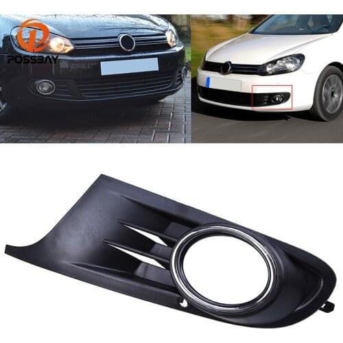 POSSBAY Car Lower Racing Grills Auto Car Front Bumper Grill for 2011-2016 VW Golf MK6 cabriolet Left Side Fog Light Cover