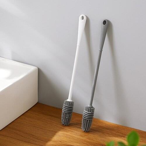 Practical Cup Brush Labor-saving 360 Degrees Rotary Cup Brush Multifunctional PP Milk Bottle Scrubber Brush Supplies for Home