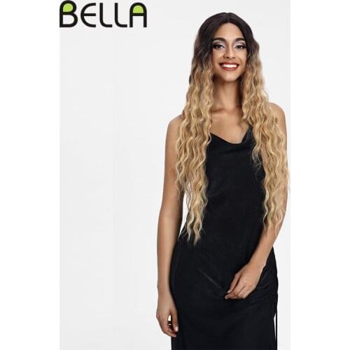 Synthetic Lace Wig Deep Wave Lolita Synthetic Lace Wigs Blonde Pink 12 Colors Available 30Inch Hair Wigs For Women Cosplay