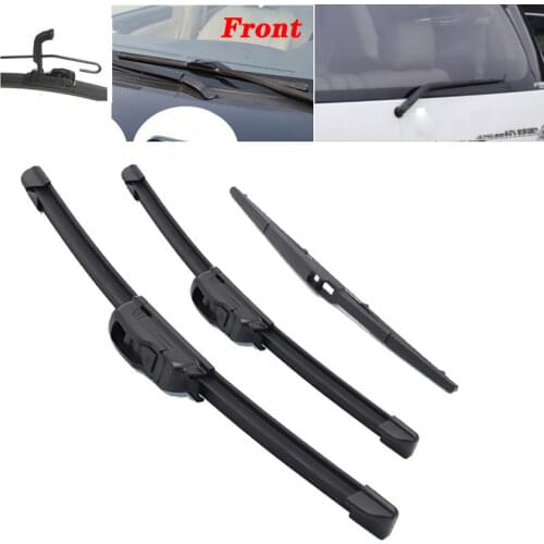 Car Front & Rear windshield wipers wiper Windscreen Front Window wipers blades For Toyota Alphard AH10 2002 -2008