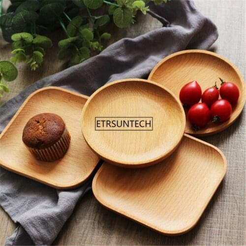 30pcs/lot High Quality Beech Plates Wooden Tableware Beech Wood Plate Handmade Sushi Dish For Daily Uses Or Gifts LX0922