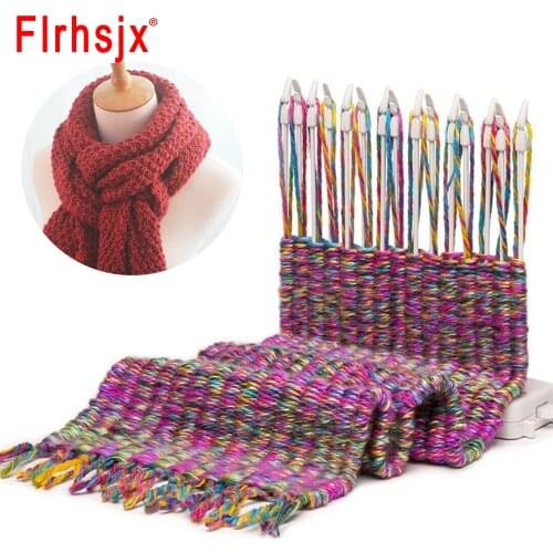 Weaving Loom Scarf Knitting Machine Weave Scarves Learning Machine Wool Yarn Woven Knitting Tools for Children Educational Toys