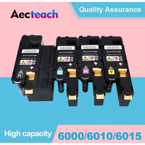 Aecteach For Xerox Phaser 6000 6010 6015 Toner Cartridges 106R01630 106R01627 106R01634 Printers Chips Full With Toner Powder