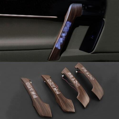 Car Interior Door Handle Replacement For Toyota Land Cruiser Prado FJ150 150 2010 - 2019 Interior Door Handle LED Ambient Light