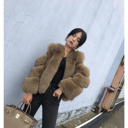 Sheepskin Jacket For Women Real Fox Fur Coat Female Natural Fur Genuine Womens Winter Jacket With Fur 2020 New