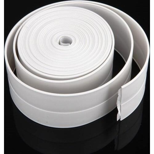 1 roll PVC Material Wall Sealing Tape Waterproof Mold Proof Adhesive Tape Electrical Tape 3.2mx2.2cm Kitchen Bathroom tools