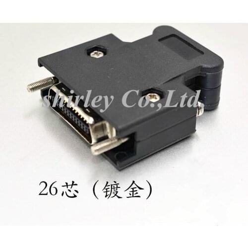 2pcs Control connector 26pin at drive side for Yaskawa Mitsubishi Panasonic Fuji servo drive SM-26J