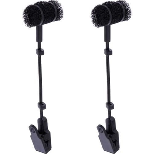2 x Saxophone Microphone Clip without Mic, Saxophone Microphone Stand Only