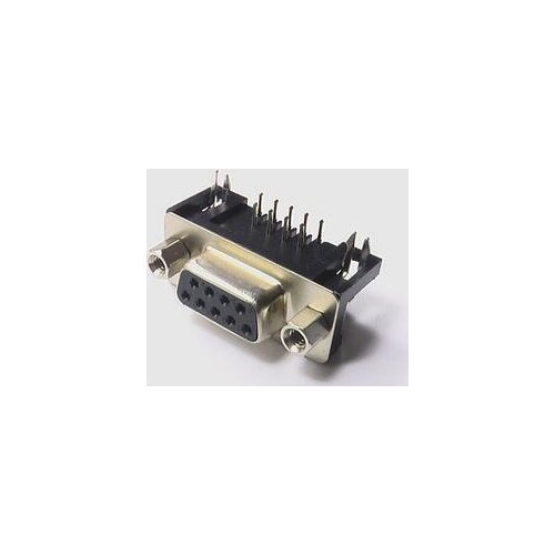 20PCS/LOT BD9 Serial port socket Female 90 Plated plate DB-9RA/F