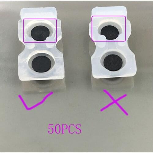 25Pairs=50Pcs For PS4 JDS001 011 L2 R2 L1 R1 Rubber Conductive Pads For PS 4 Controller Silicon Rubber Buttons