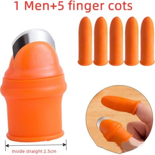 6pc /set Vegetable Picking Tool Finger Knife For Garden Patch Pointed Picking Machine Cutting Garden Tool