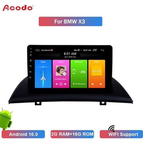 ACODO 2+16G Android 10.0 Car Radio Multimedia Player For BMW X3 Navigation GPS 2 din