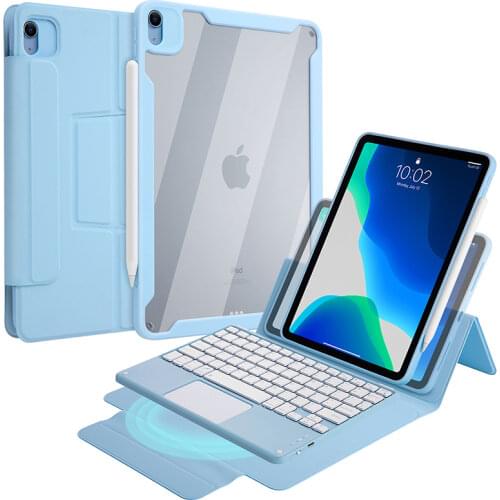 Detachable Touchpad Keyboard Case for iPad Pro 11 2021 2020 2018 Magnetic Back Cover with Keyboard for iPad Air 4 10.9 2020