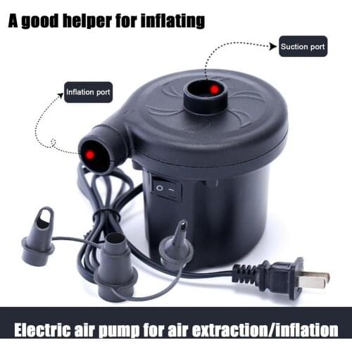 Quick Electric Air Pump With Nozzles Portable Air Inflatable Pump Inflator for Home Car Swimming Ring Air Beds