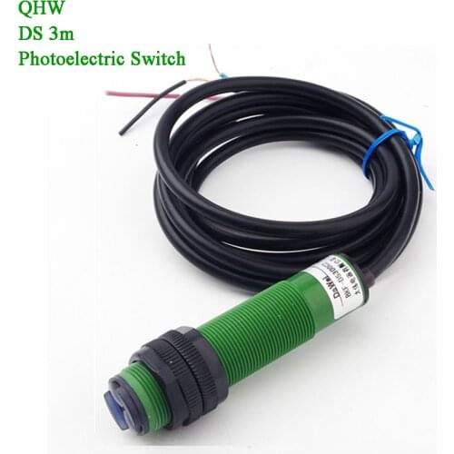 3m PNP NO Photoelectric Switch Object Detector Garage Gate Opener Motion Sensor Motor Trigger Diffuse Photocell