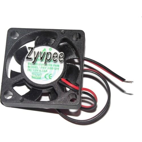 FSY 30*07mm FSY30S12H 12V 0.15A 2 Wires 2 pins 3cm case fan,cooling fan,mini cooler