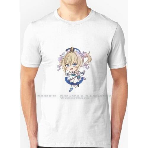 Barbara T Shirt 100% Pure Cotton Barbara Barbara Genshin Impact Genshin Impact Genshin Impact Barbara Anime Manga Genshin Mihoyo