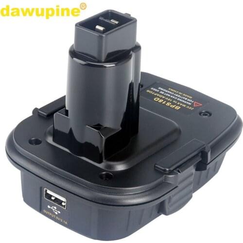 Dawupine BPS18D Battery Converter Adapter USB Charger For Black Decker Porter Cable Stanley Li-ion Battery For Dewalt DC9096