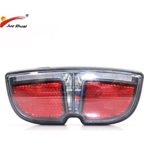 JS Red Rear Rack Light for Bicycle LED Bike Lamp Cycling Tail Light Rear Carrier Battery Power Waterproof Light Bicycle Light