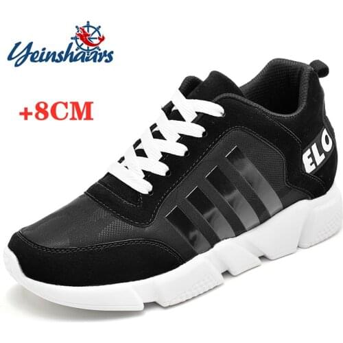 YEINSHAARS Sneakers Men Elevator Shoes Heightening Shoes Height Increase Shoes for Men Women Shoes Height Shoes Insole 8CM