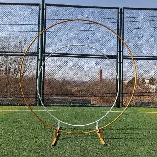 Circle Backdrop Stand Wedding Arch Background Wrought Circle Iron Shelf Round Party Background Shelf Frame Balloon Arch