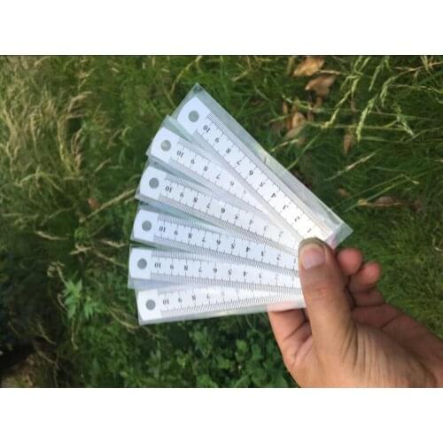 High - quality thickened steel ruler 10 cm stainless steel plate ruler double - sided steel ruler wholesale manufacturers