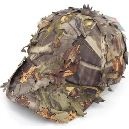Fashion Military Camouflage Baseball Hats Jungle Sniper hat 3D Real Tree leaf Camo Hunting hat caps
