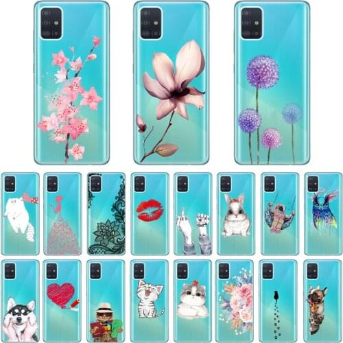 Crystal Print Back Soft TPU Cover Bumper for Samsung Galaxy M31 Case Silicone Capas Coque for Samsung Galaxy M 31 M315F