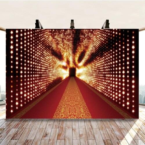 Lamps Wall Red Carpet Photography Backdrop Anniversary Celebration Party VIP Signature Poster Photo Background Vinyl