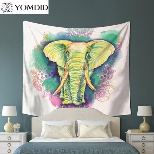 YOMDID Wall Tapestry Boho Wall Hanging Tapestries Puppy Cat Unicorn Pattern Table Cloth Yoga Mat Thin Blanket Tapestry Tapiz