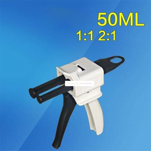 New Arrival 1PC AB Glue Gun Manual Two-component Glue Gun Epoxy Resin Caulk Mixing Glue Gun 50ml Ratio 1:1 2:1 Universal Hot