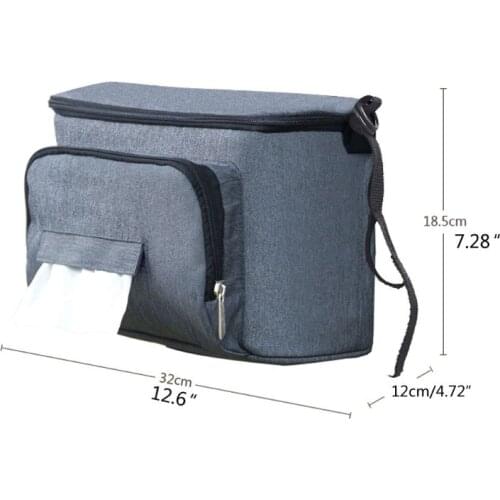 Buggy Pram Bag Organiser, Baby Pushchair Storage Bag Universal Waterproof Stroller Bag Organizer fits All Buggy Models C5AF