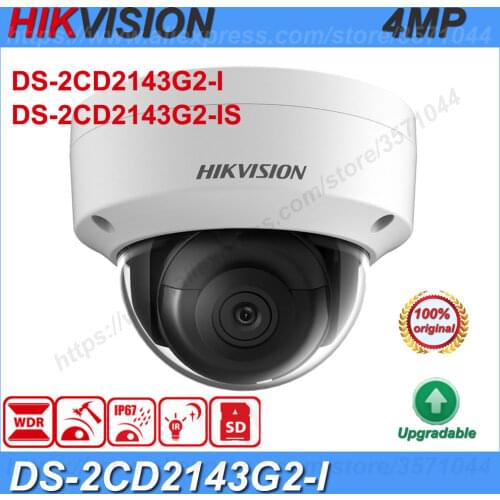 Original Hikvision 4MP DS-2CD2143G2-I Surveillance CCTV Better than DS-2CD2143G0-I WDR Fixed Dome Security CCTV IP Camera